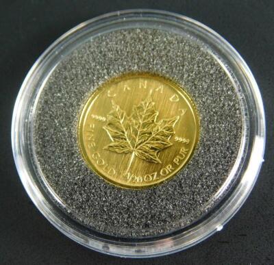 A Canadian one dollar miniature gold coin - 2