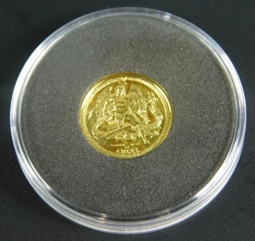 An Isle of Man angel miniature gold coin