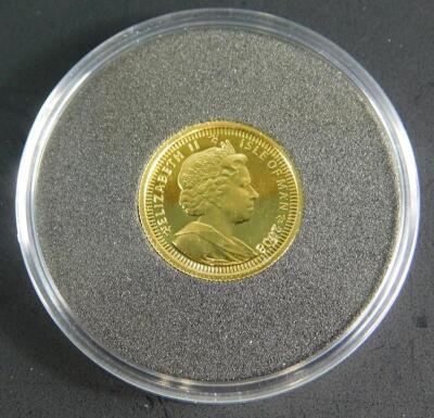 An Isle of Man angel miniature gold coin - 2
