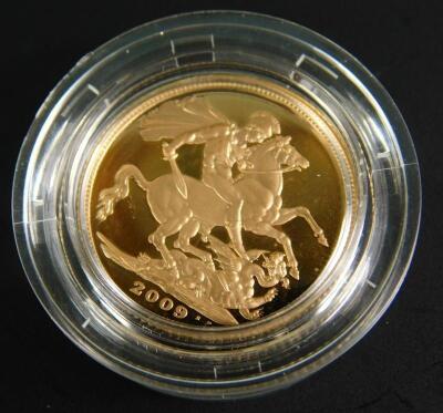 A modern sovereign gold proof coin - 2