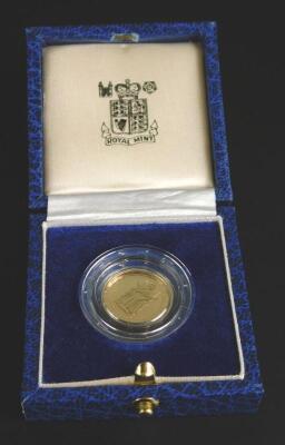 A presentation half gold sovereign