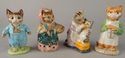 Four Beswick Beatrix Potter figures