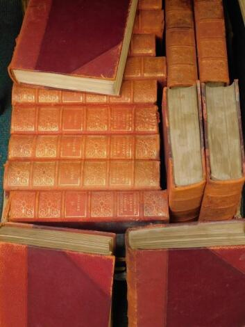 Various leather bound volumes of International Library of Famous Literature