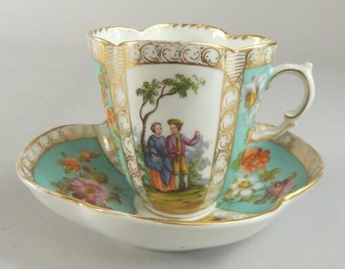 A Dresden porcelain cup