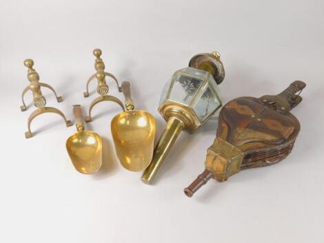 A quantity of brass and other items