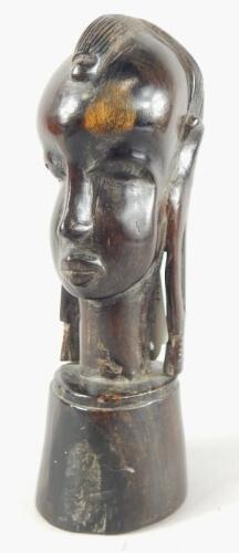An early 20thC African tribal hardwood figure