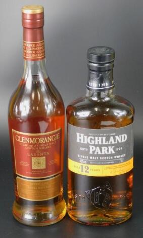 Two bottles of Scotch whisky