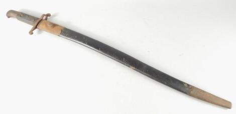 A 19thC Continental sword or bayonet