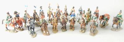 A large collection of Napoleonic and Battle of Waterloo related painted Del Prado figures