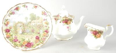 A quantity of Royal Albert Old Country Roses tea and dinner ware