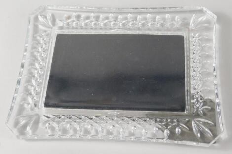 A Waterford Crystal glass photograph frame