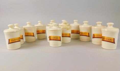 A collection of kitchen storage jars