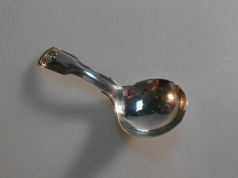 A Victorian silver caddy spoon