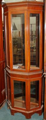 A Bevan and Funnell mahogany display cabinet