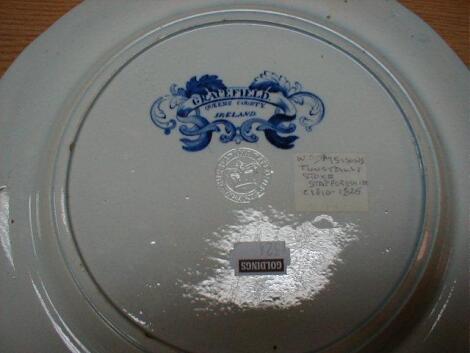 A W.Adams & Sons pearlware plate