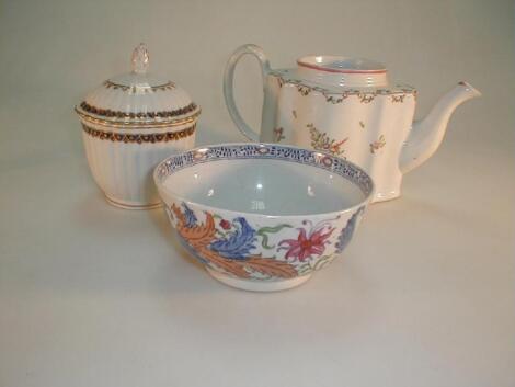 A Newhall commode shape teapot