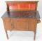 An early 20thC oak washstand