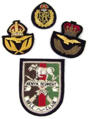 Various raised iron on material badges