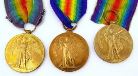 Three various WWI Victory medals