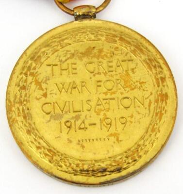 A WWI medal trio and Death Plaque - 15