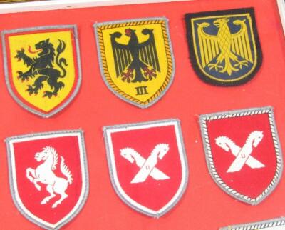 Various iron material and Army patch and shoulder badges etc - 9