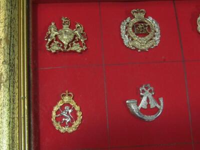 Various military iron on metal badges etc - 6