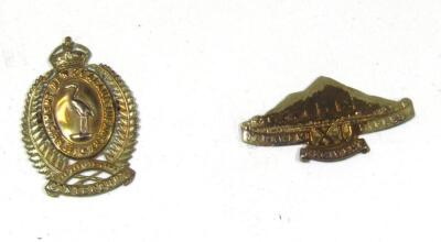 Various military iron on metal badges etc - 18