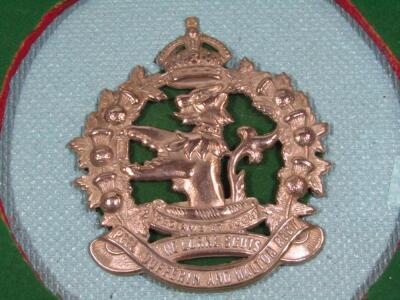 Various Canadian metal helmet badges - 6