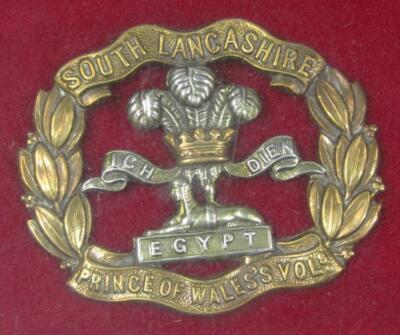 A South Lancashire Regiment group of iron on badges - 3