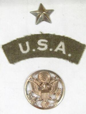 Various USA reproduction and other cap badges - 2