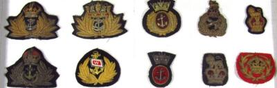 Various embroidered navy and other badges - 3