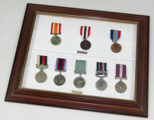 Various Pakistan and Nigerian service medals