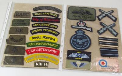 Various embroidered RAF and other badges - 5