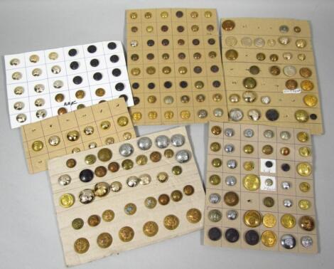 Various brass buttons