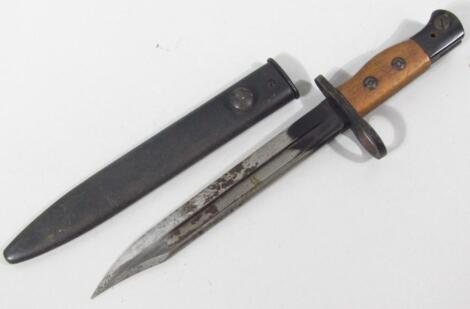 A British Army bayonet