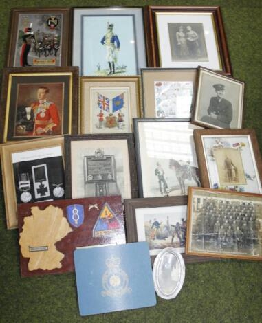 Various other 20thC army war and regimental related photographs