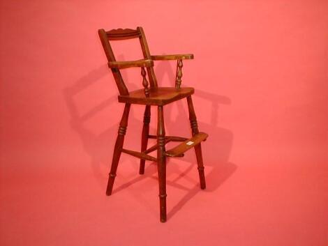 A late Victorian child's high chair