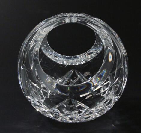 A Waterford Crystal basket vase