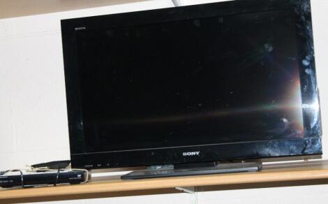 A Sony Bravia 32" colour television