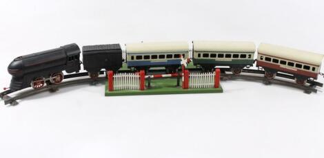 A mid-20thC O-gauge train set