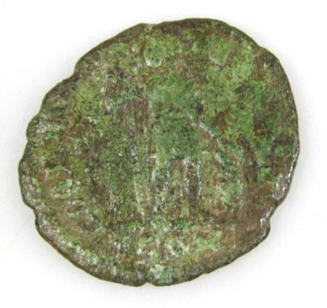 A Roman Centenionalis bronze coin