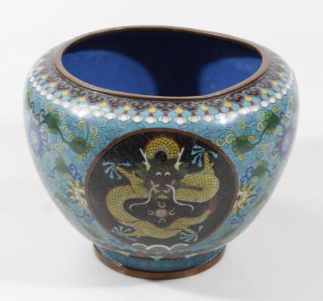 An early 20thC Chinese cloisonné jardiniere