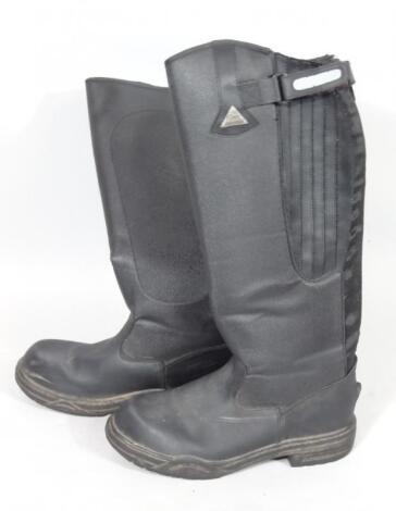 A pair of modern Mountain Horse riding boots in black