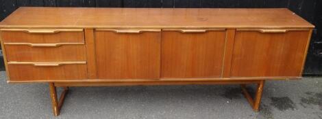 A 1970's S F teak sideboard