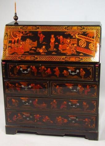 A 20thC lacquered bureau