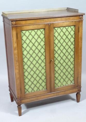 A Regency style mahogany side cabinet