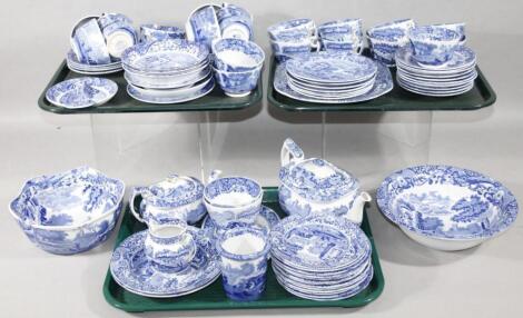 Various Copeland Spode Italian blue and white dinner and teaware