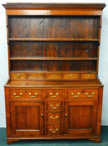 A late 18th/early 19thC oak dresser