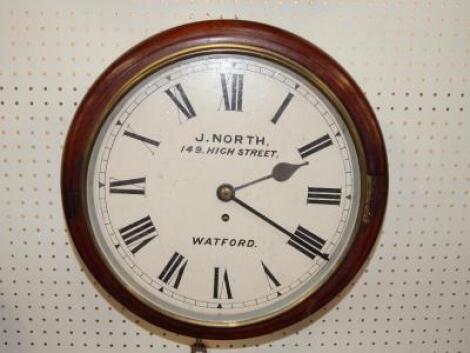 North of Watford. A Victorian mahogany wall timepiece