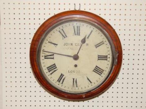 A Victorian wall clock by John Carter (London)